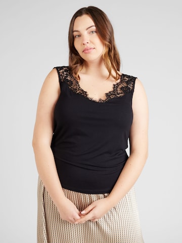 ABOUT YOU Curvy Top 'Fabia' in Black: front