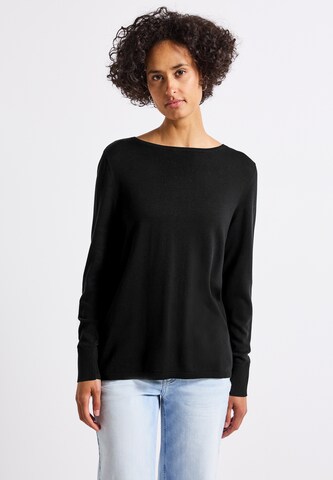 STREET ONE Pullover in Schwarz: Vorderseite