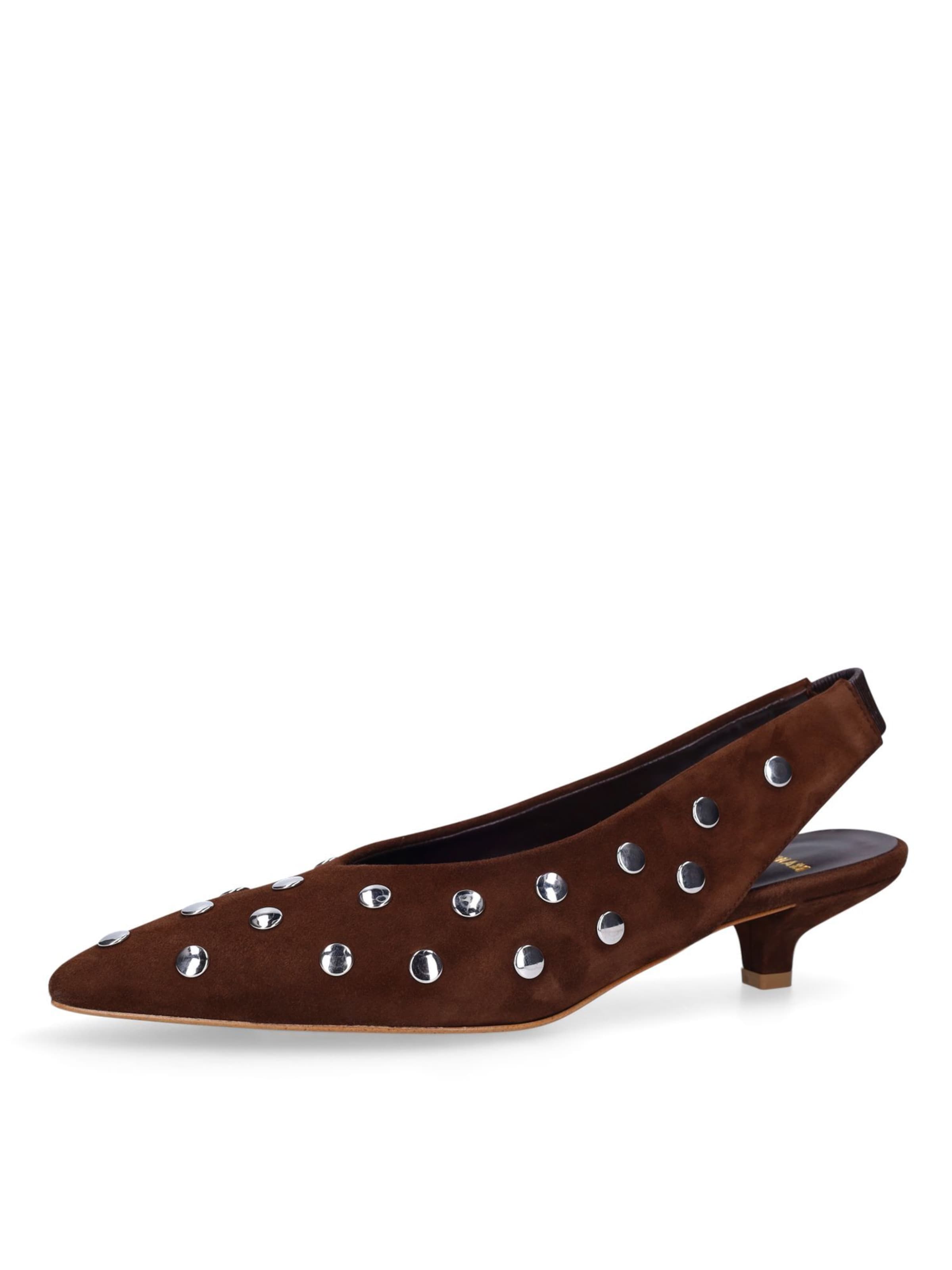 Escarpins à bride arrière MANFIELD en marron : devant