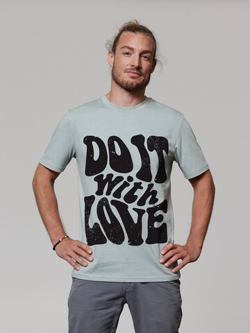 T-Shirt 'Do it with love' Watapparel en vert : devant