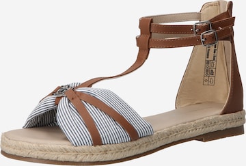 TOM TAILOR Strap Sandals in Blue: front