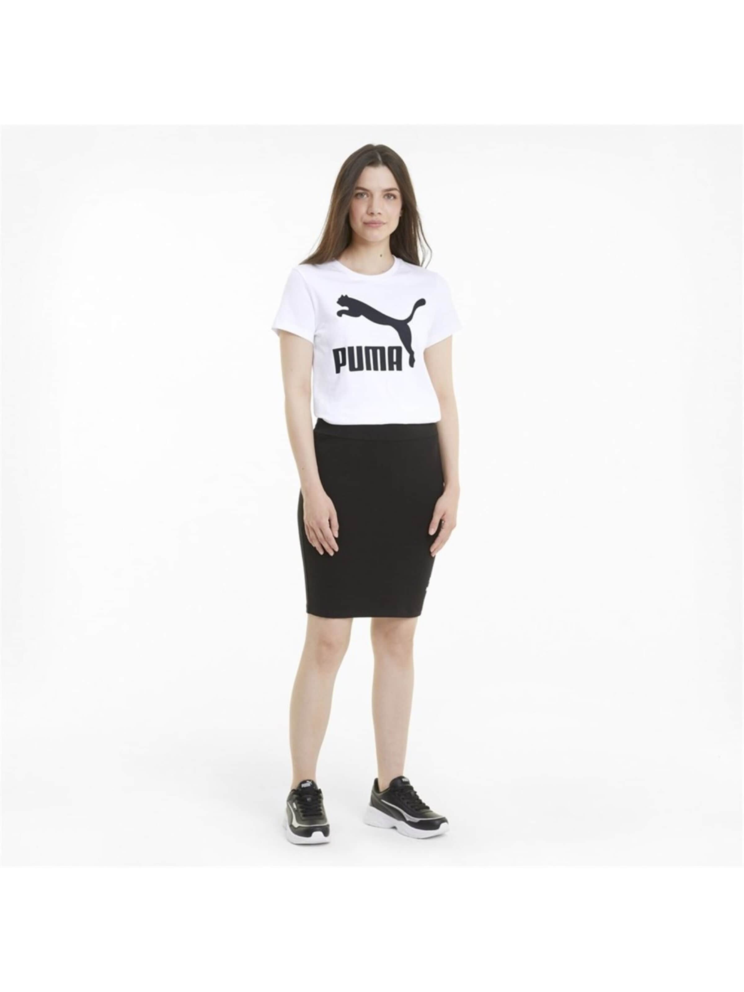 PUMA Shirt 'Classics'‌‌‌ in Weiß: Vorderseite