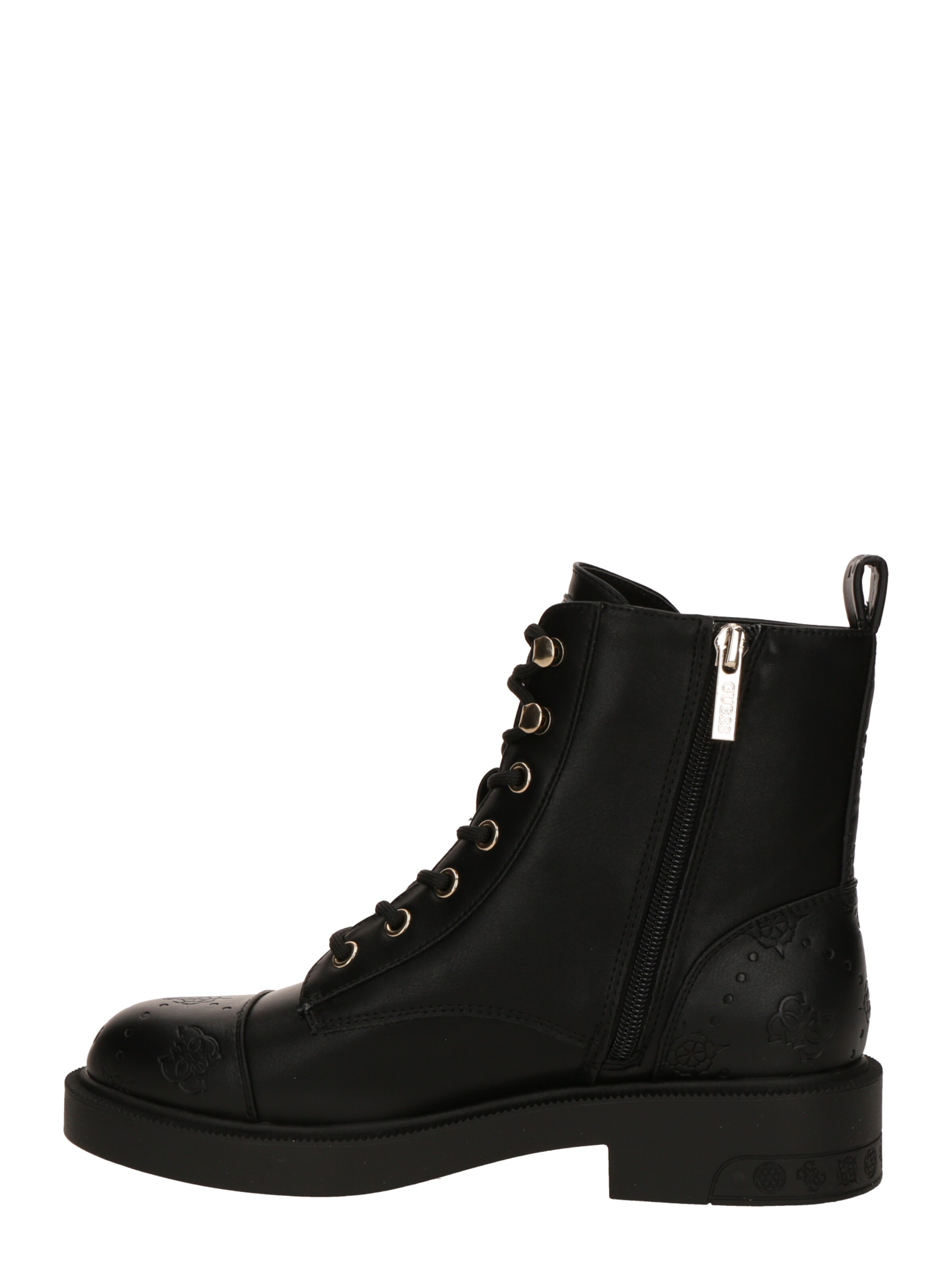 GUESS Μποτάκι με κορδόνια 'FYNNE' σε μαύρο