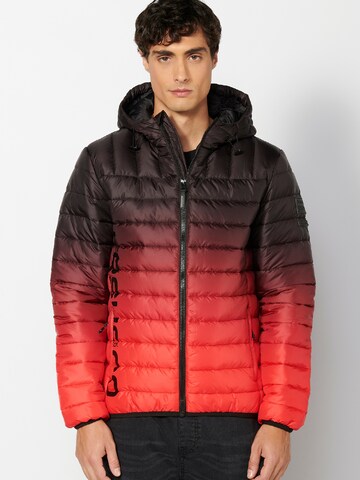 KOROSHI Winter Jacket in Red: front