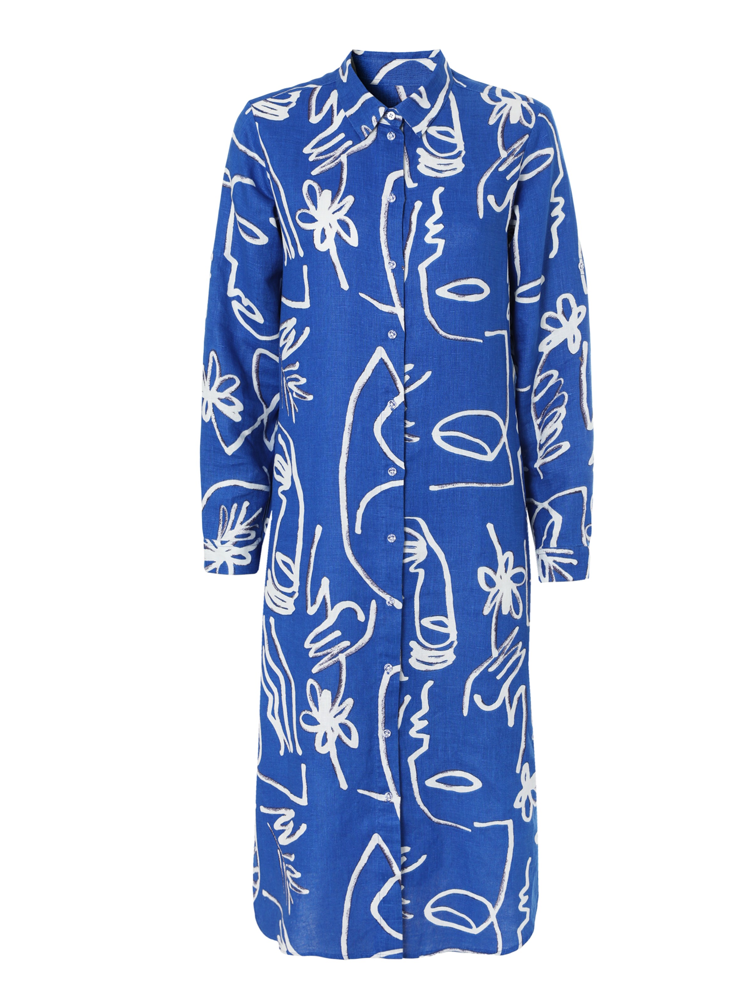 TATUUM Košilové šaty 'MEKO 1' – modrá: přední strana