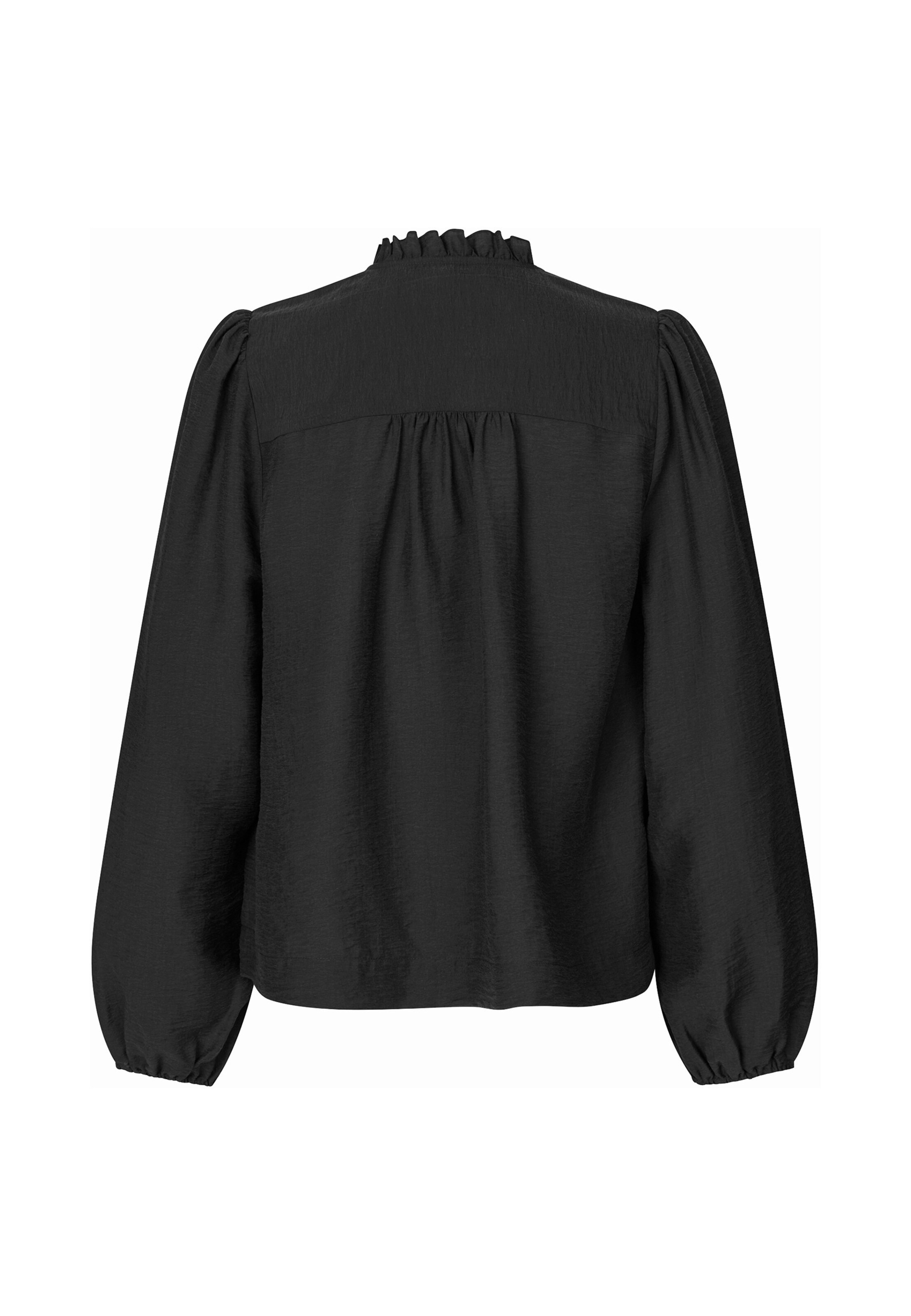 SECOND FEMALE Bluse 'Rayna Frill' in Schwarz