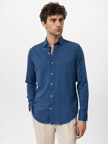 Antioch Regular fit Button Up Shirt in Blue