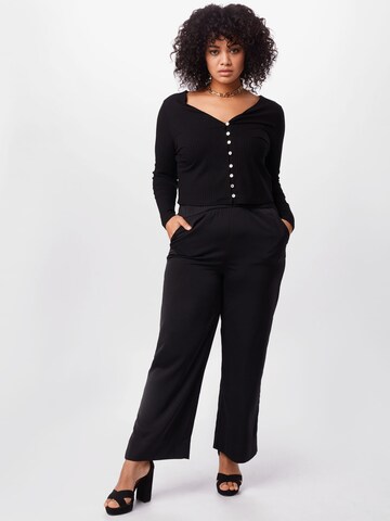 ONLY Carmakoma Wide leg Trousers 'GISELAS' in Black