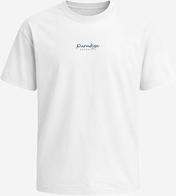 Neverless Shirt 'Paradise' in White: front