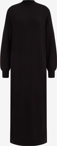 Robes en maille WE Fashion en noir : devant