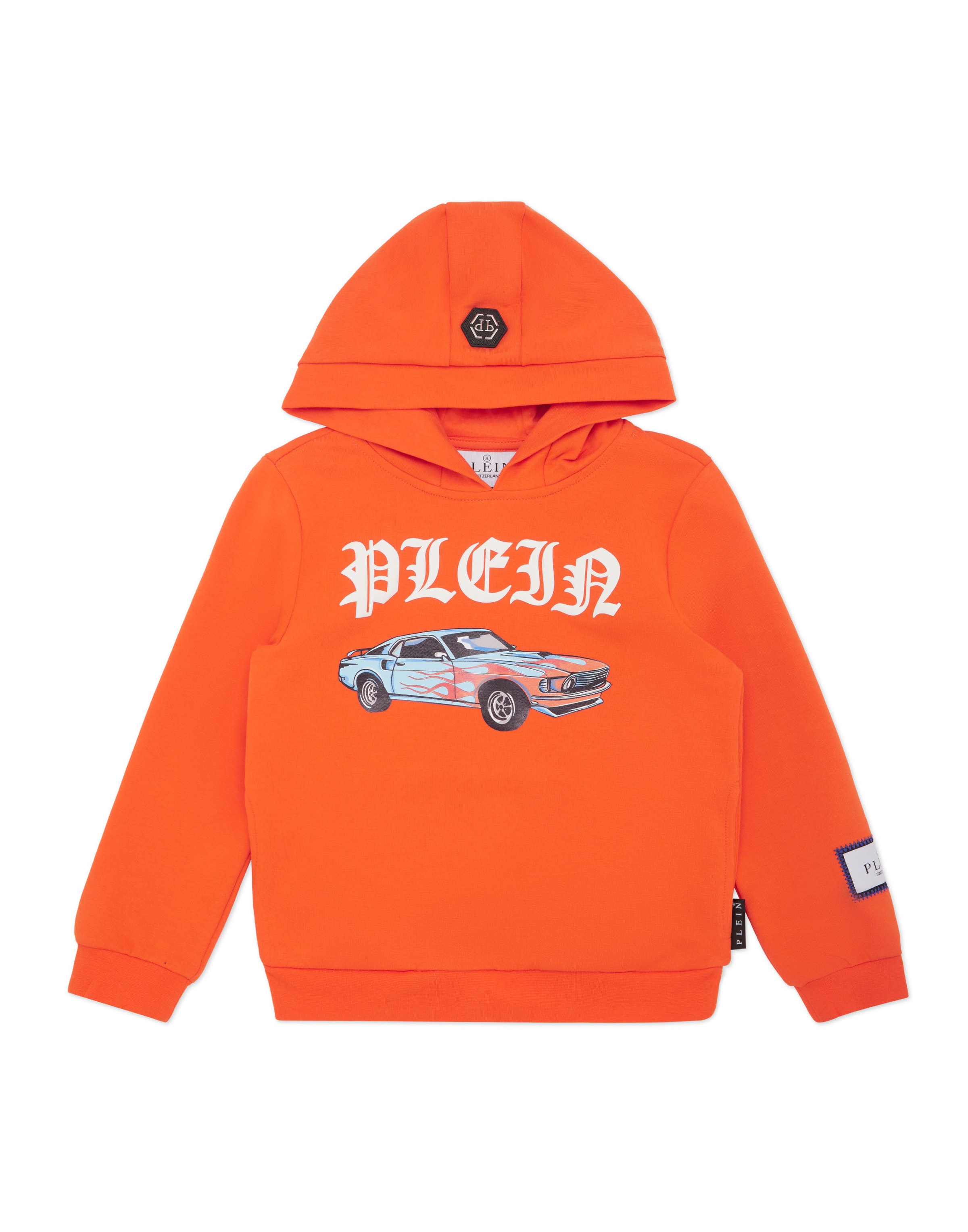 Philipp Plein Sweatshirt 'Racing' in Orange: Vorderseite
