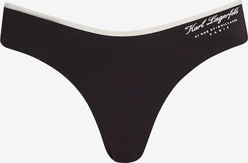 Slip bikini di Karl Lagerfeld in nero: frontale