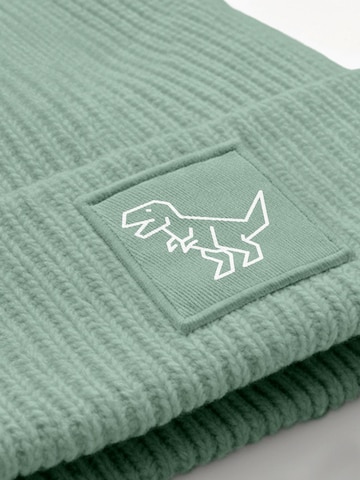 Neverless Beanie 'Polygon T-Rex' in Green