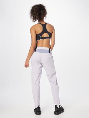 Effilé Pantalon outdoor 'Utilitas Zip-Off' ADIDAS TERREX en blanc