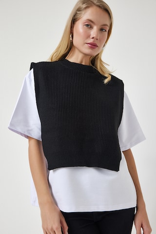 Happiness İstanbul Pulóver - fekete