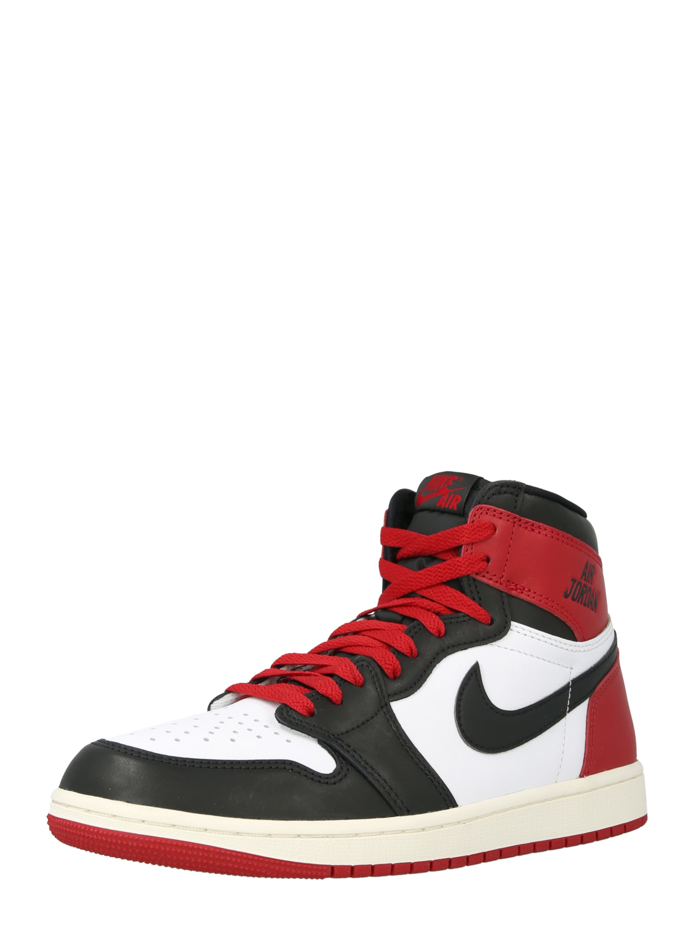 Jordan Σνίκερ ψηλό 'AIR JORDAN 1' σε λευκό: μπροστά