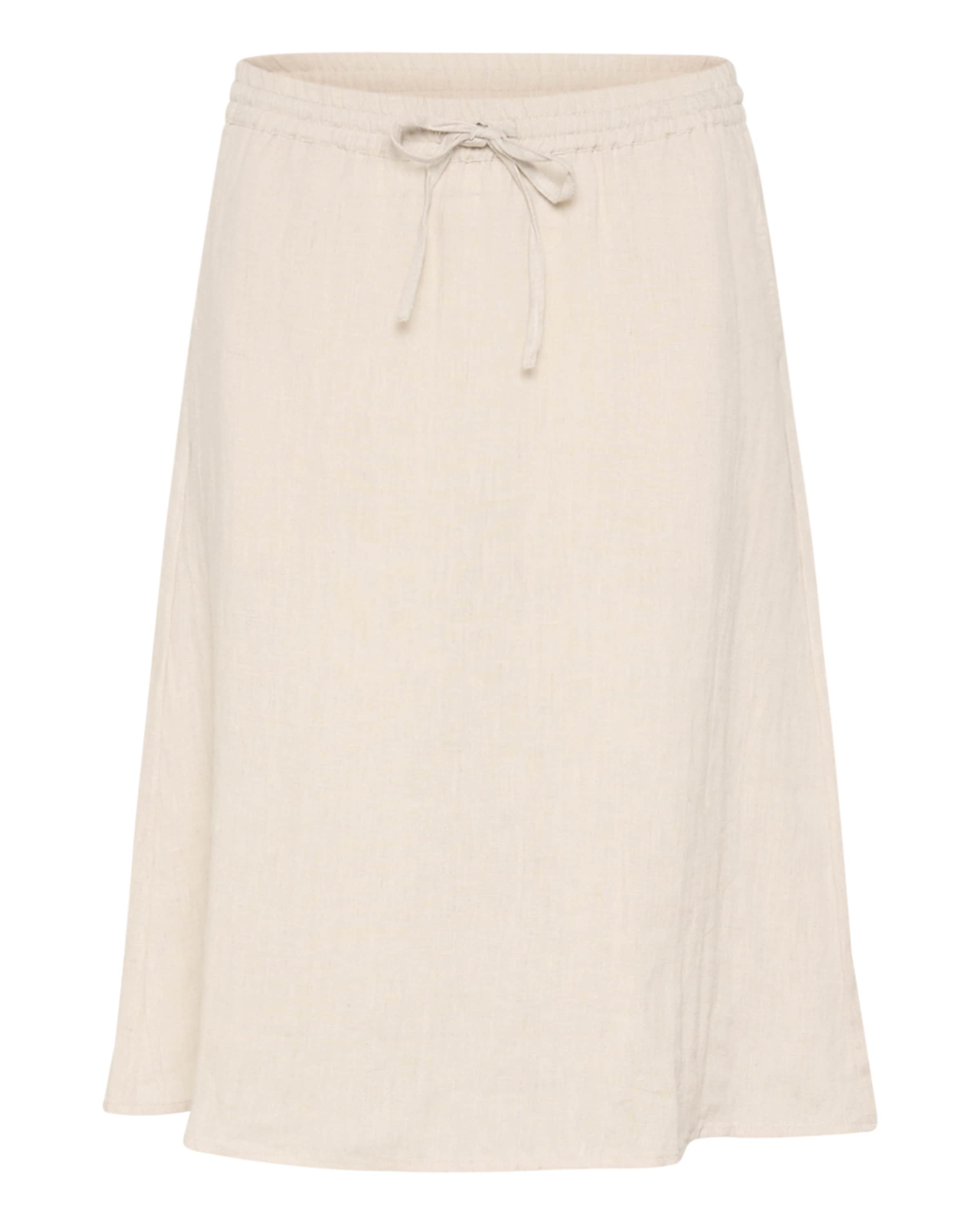 Cream Rok in Beige: voorkant