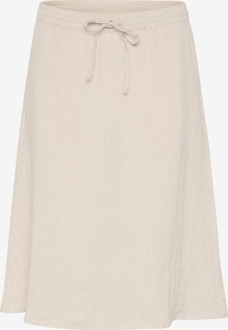 Cream Rok in Beige: voorkant