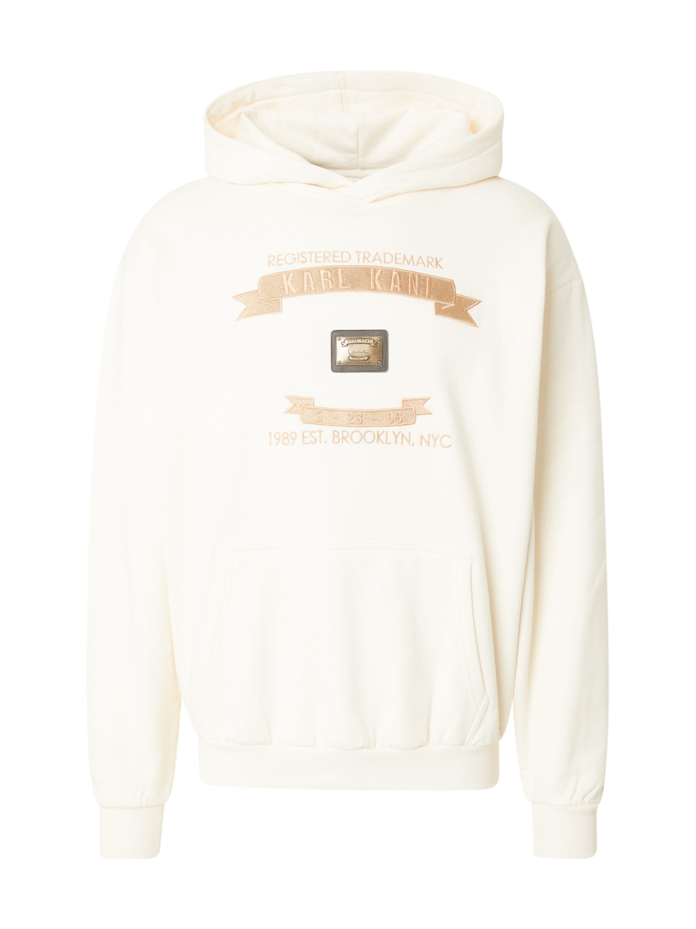 Sweat-shirt Karl Kani en beige : devant