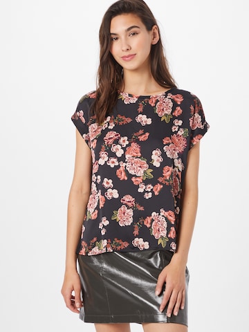 VILA - Blusa en negro: frente