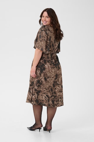 KAFFE CURVE Dress 'Jamia' in Brown