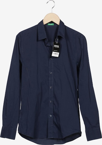 UNITED COLORS OF BENETTON Hemd M in Blau: Vorderseite