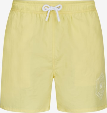 HECHTER PARIS Regular Board Shorts in Yellow: front
