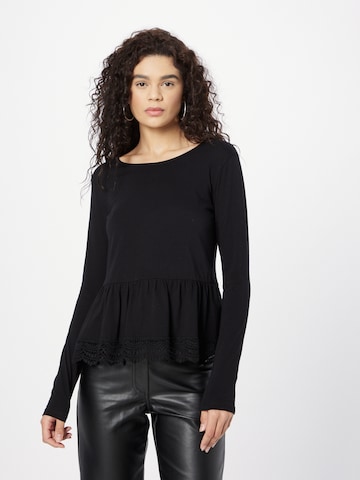 ABOUT YOU Shirt 'Cora' in Zwart: voorkant