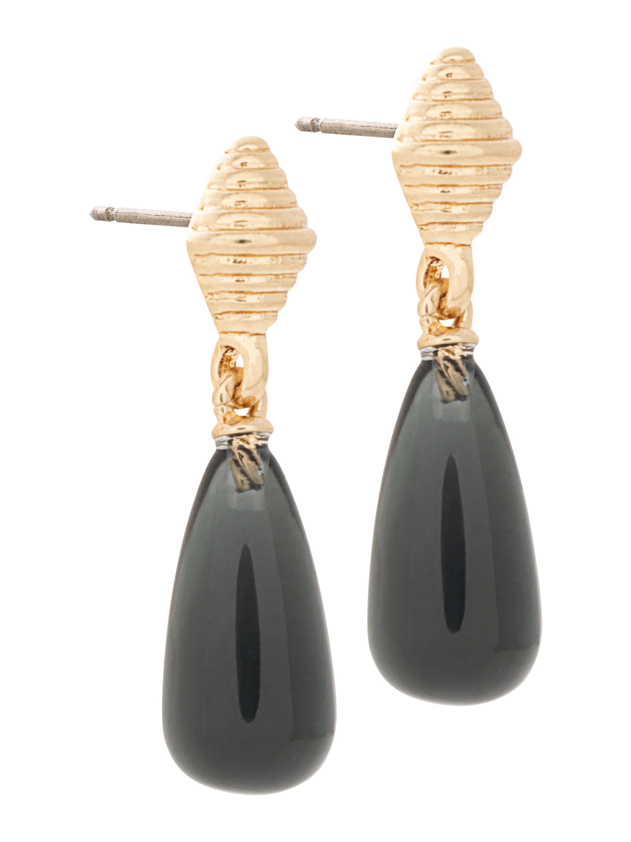 A&C Oslo – Nordic Design Jewellery Ohrhänger 'Vintage Drops' in Gold: Vorderseite