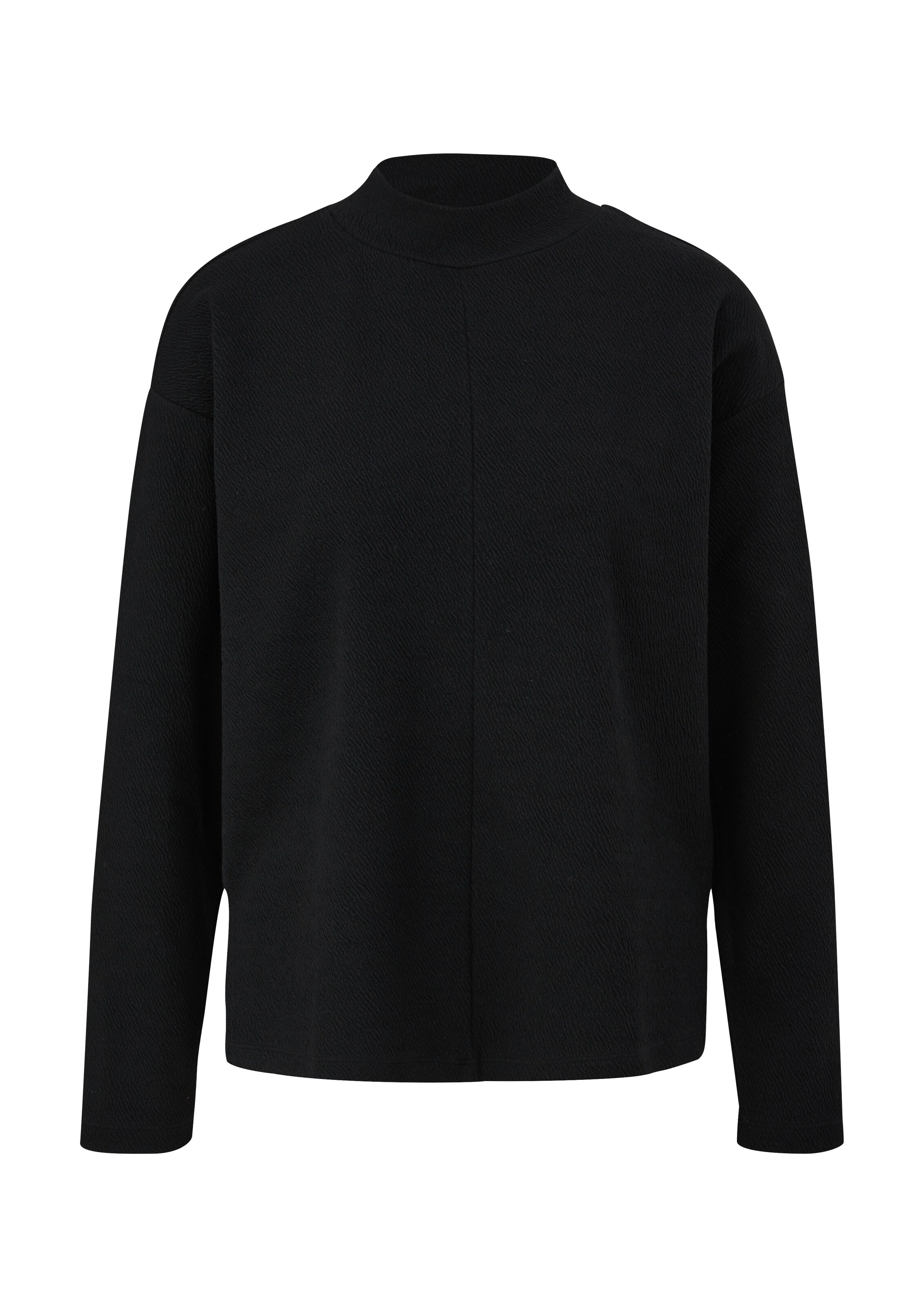 s.Oliver Sweatshirt in Zwart: voorkant