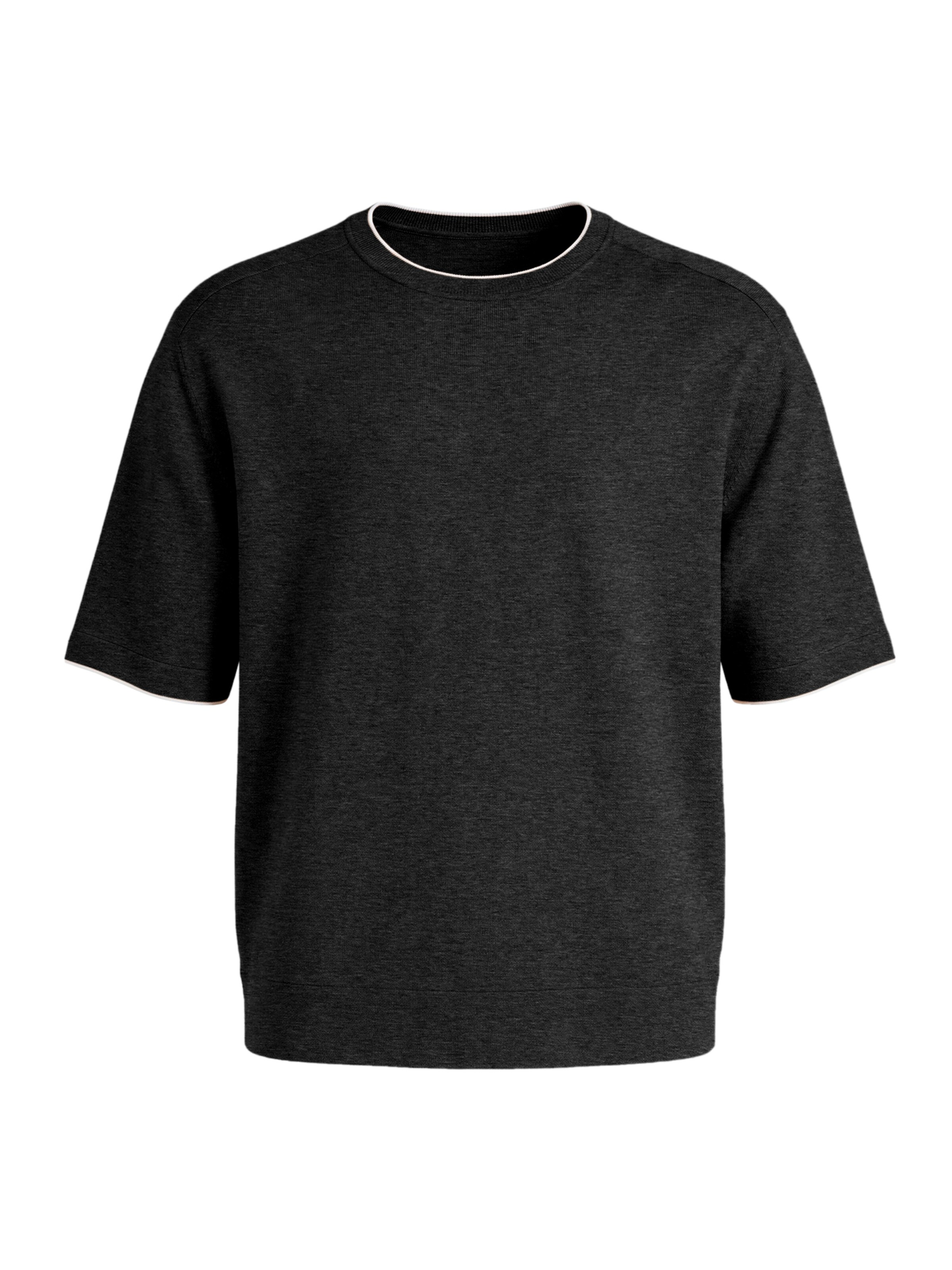 T-Shirt Vantory en noir : devant