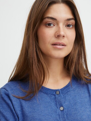 PULZ Jeans Strickjacke ' SARA ' in Blau