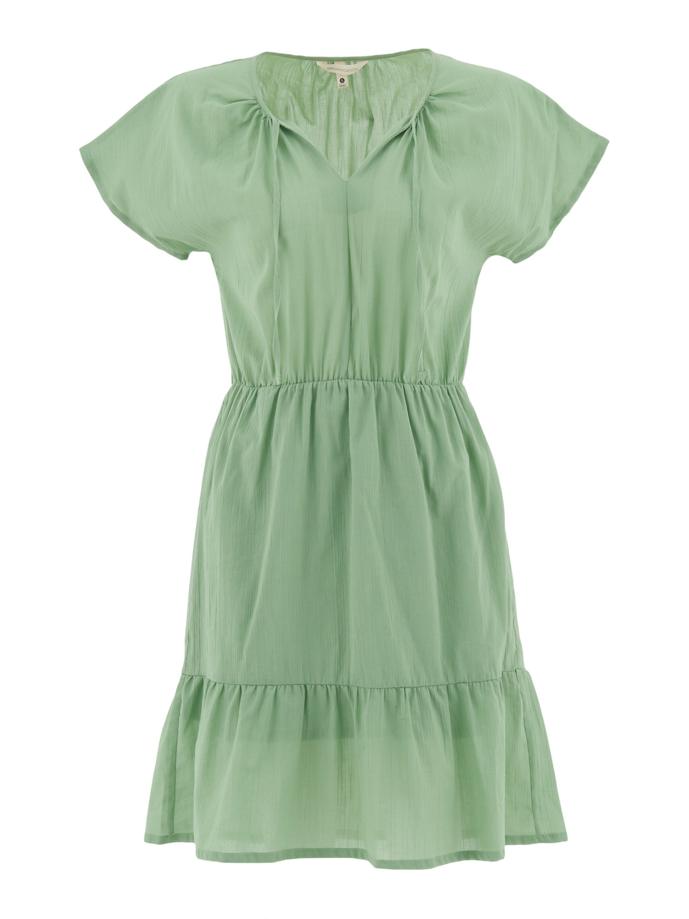 Organication Kleid in Grün: Vorderseite