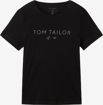 TOM TAILOR T-Shirt in Schwarz: predná strana