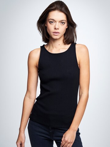 NINE TO FIVE Top 'Ammer' in Black: front