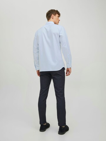 JACK & JONES Comfort fit Button Up Shirt 'Blaparker' in Blue