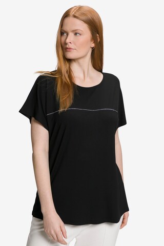 Ulla Popken Shirt in Zwart: voorkant