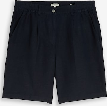 TOM TAILORHlače s naborima - plava boja: prednji dio