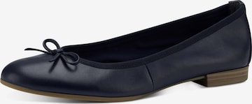 Tamaris Ballet Flats in Blue: front