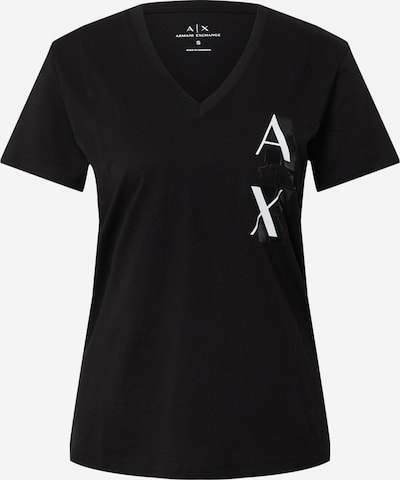 ARMANI EXCHANGE T-shirt en noir / blanc, Vue avec produit