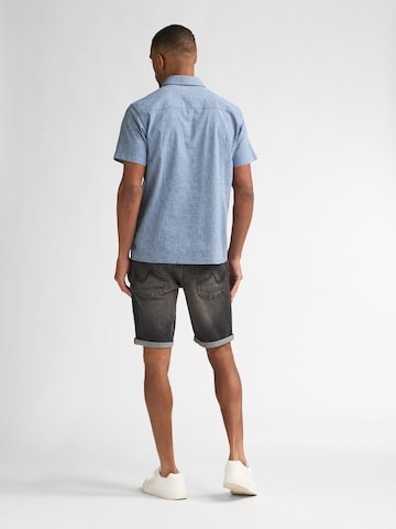 Petrol Industries Regular Fit Hemd 'Tracker' in Blau