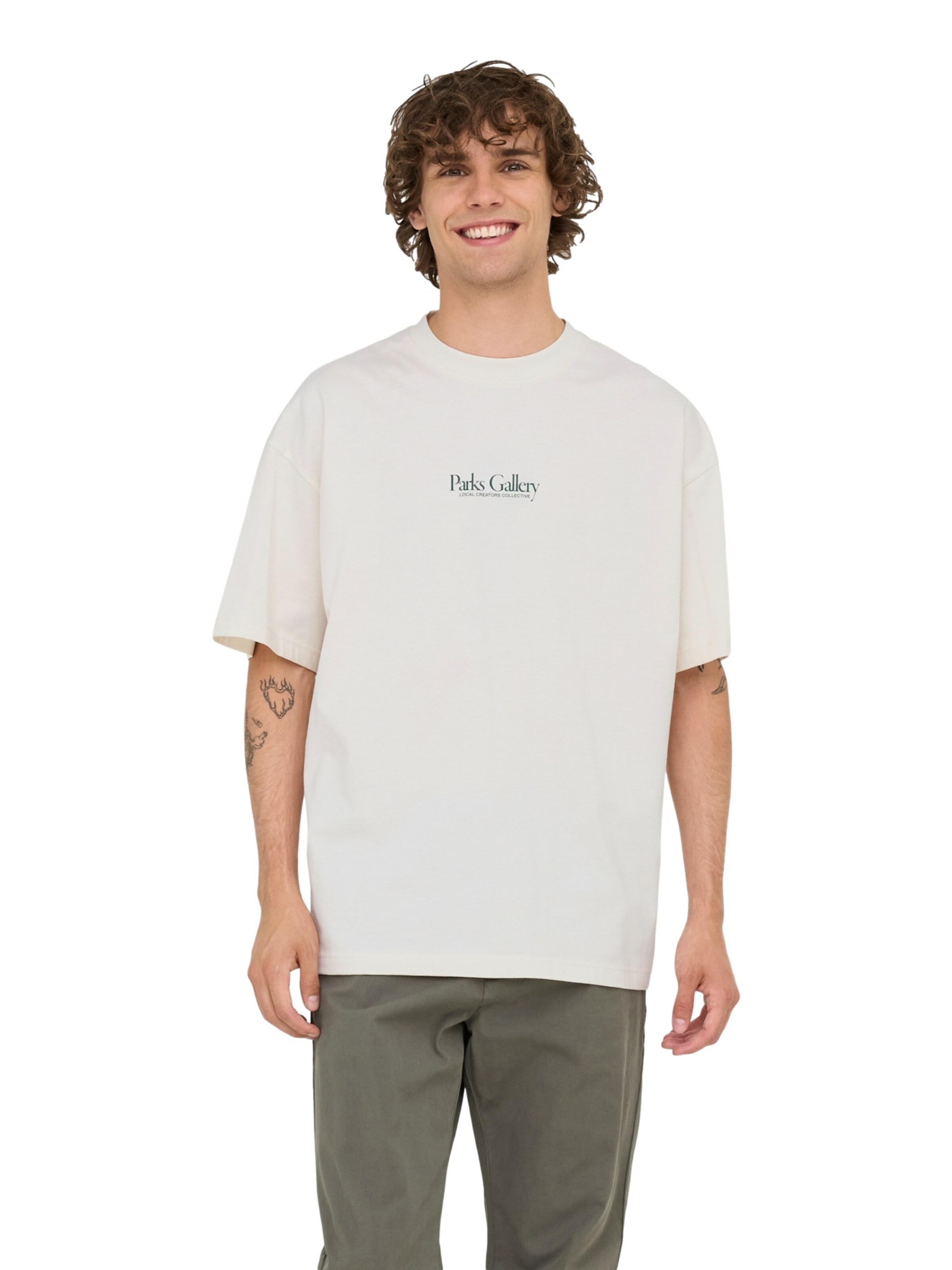 Only & Sons T-Shirt 'Parker' in Weiß