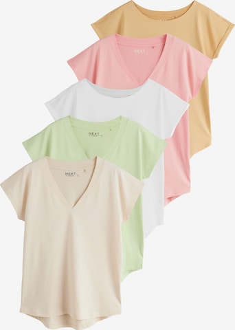 Tricou de la Next pe bej: față