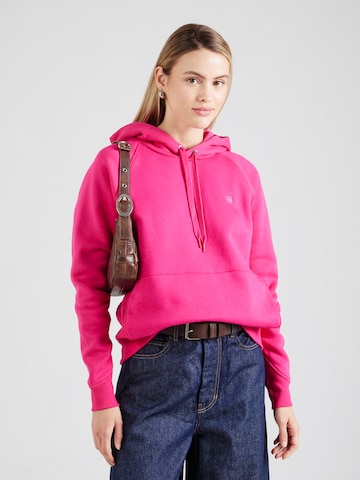 Felpa 'Premium core 2.0' di G-STAR in rosa: frontale