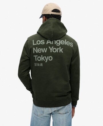 Sweat-shirt Superdry en vert