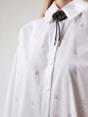 balta Karl Lagerfeld Palaidinė