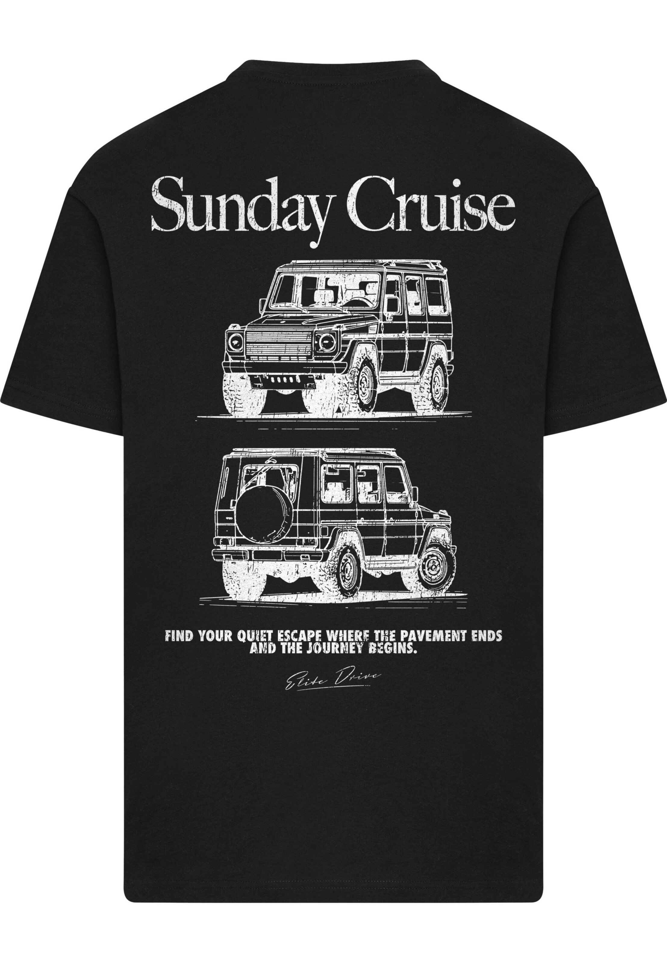 Mister Tee T-Shirt 'Sunday Cruise' in Schwarz