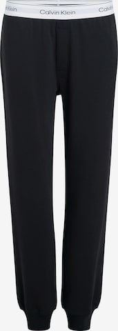 Pantalon de pyjama Calvin Klein Underwear en noir : devant