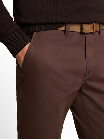 Slimfit Pantaloni chino di TOM TAILOR DENIM in marrone