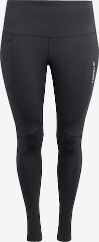 ADIDAS TERREX Skinny Sportbroek 'Multi ' in Zwart: voorkant